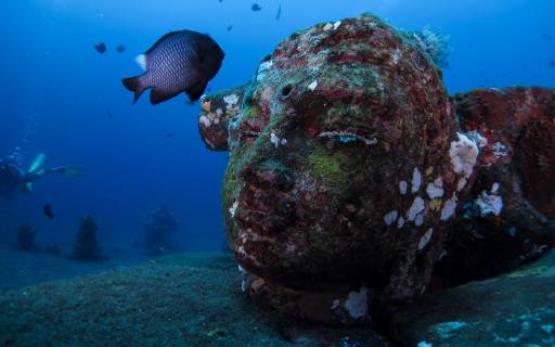 Amazing underwater sculptures in Bali