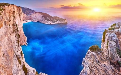 Navagio beach in Zante