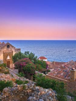Greece, Peloponnese, Lakonia, Monemvasia