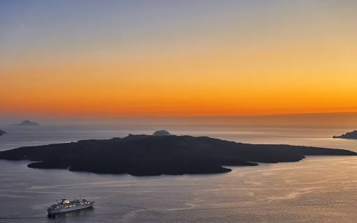 explore Santorini's volcano