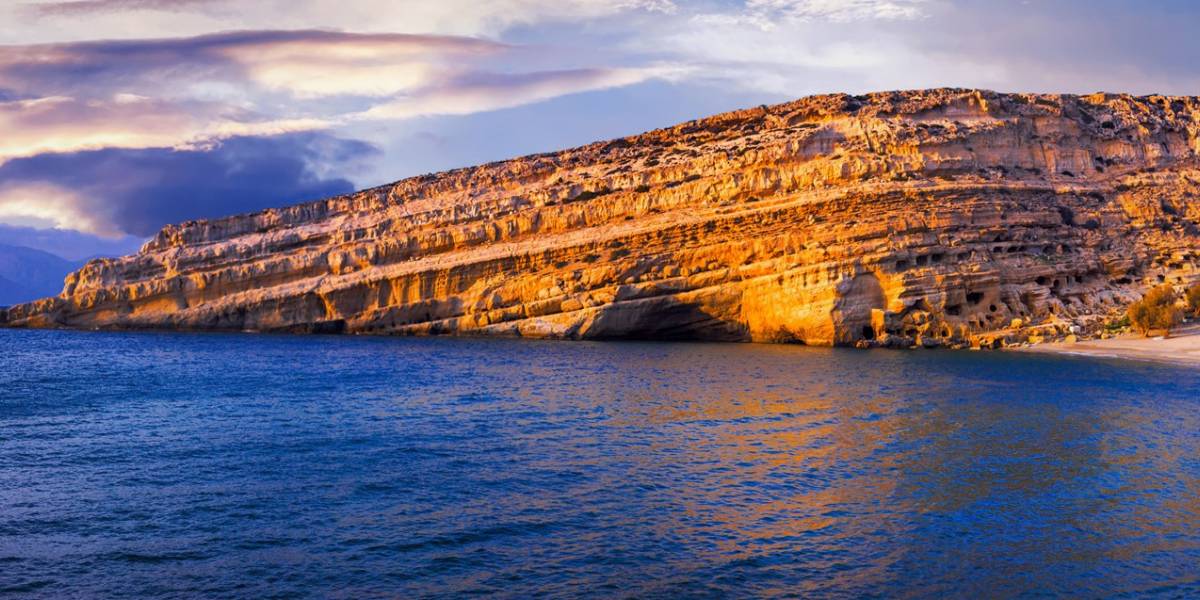 Exploring the Hippie caves of Matala
