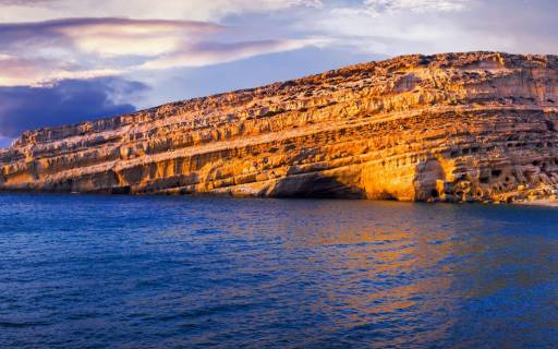 Exploring the Hippie caves of Matala