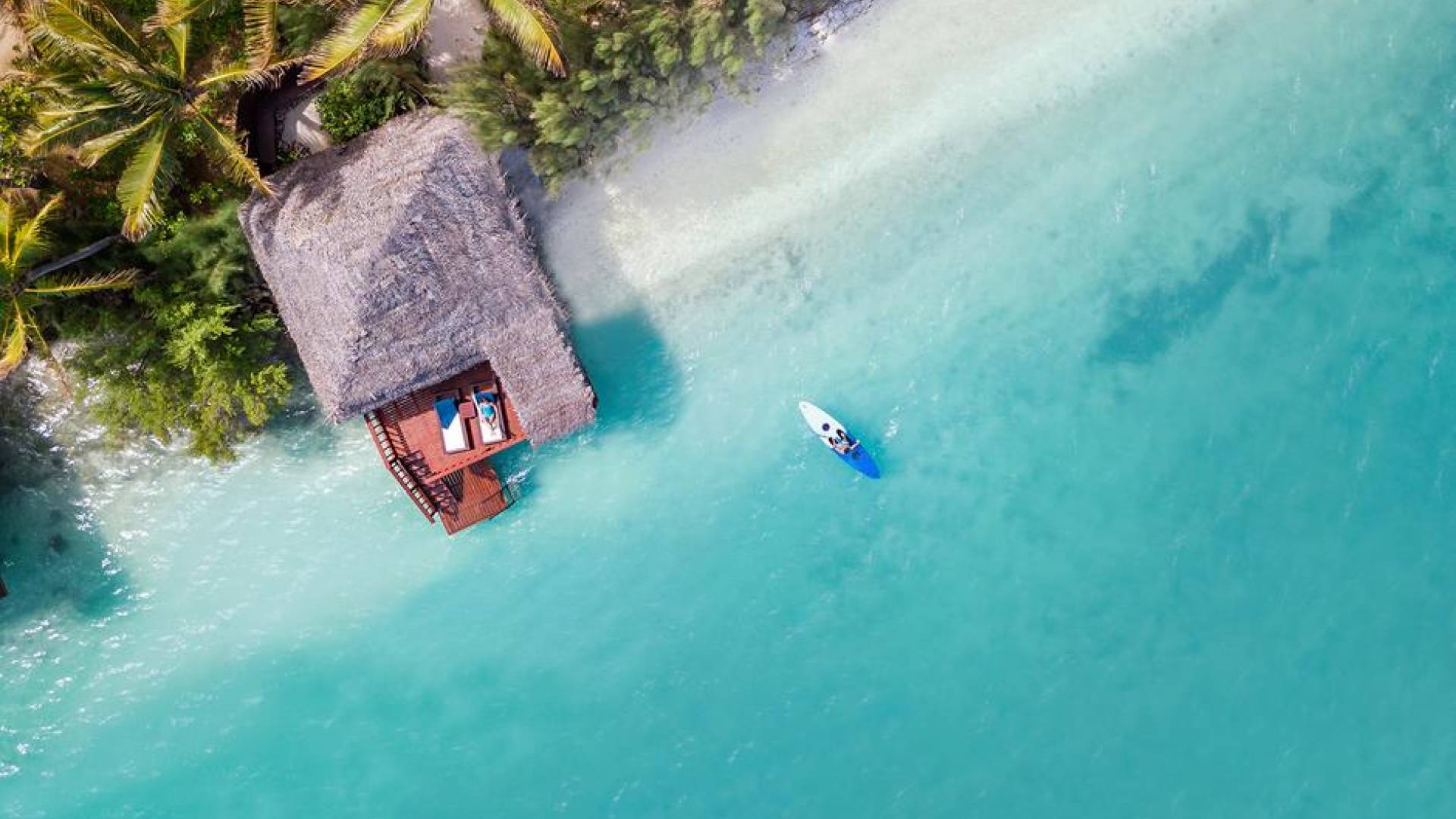 Overwater Bungalow at Aitutaki Lagoon Private Island Resort By