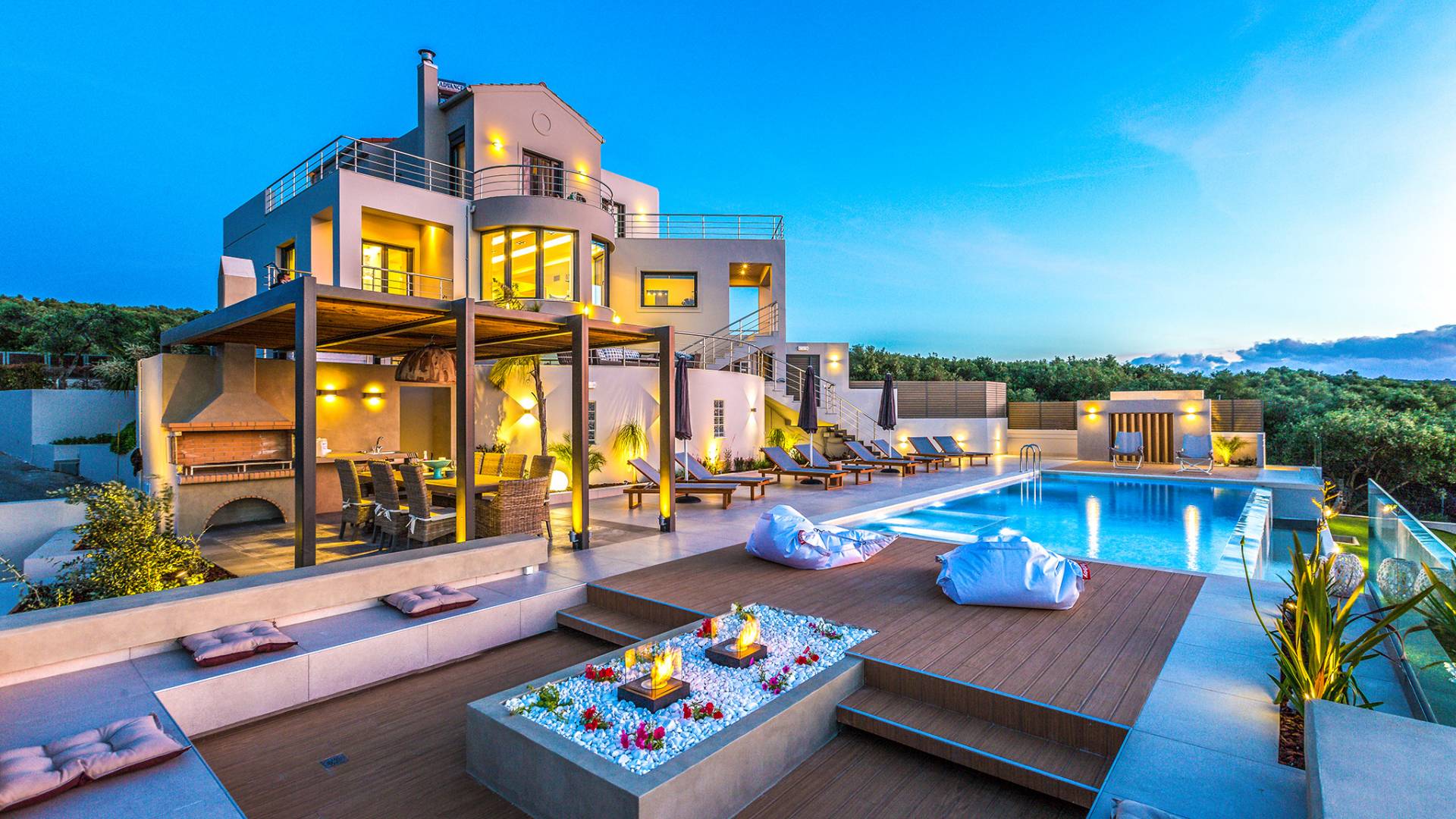 виллы в палермо. Villa lux. белый дворец греция. Villa lux. греция лето современное жилье.