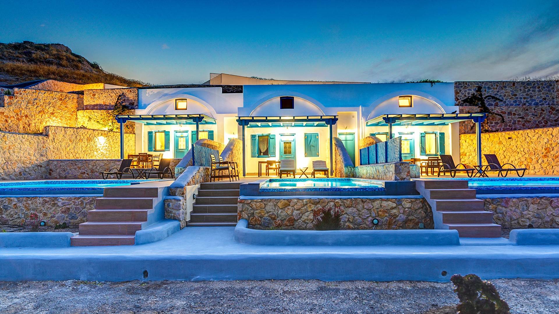 Three Bedroom villa at Desiterra Resort Santorini By UniqueVillas